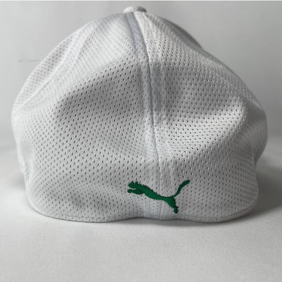 Puma Evercat Stretch Fit Baseball Cap Hat Mesh White Red Green Adult Size L/XL - Picture 3 of 10